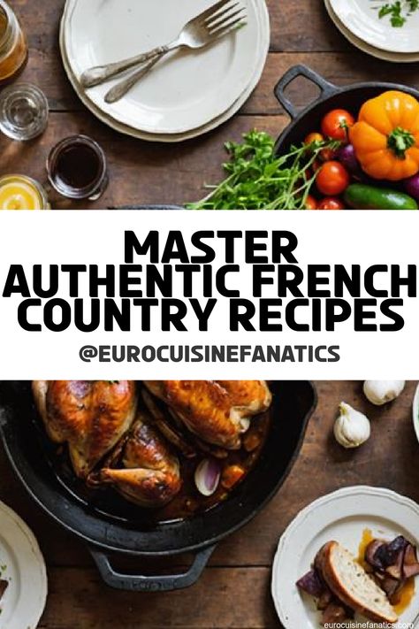 Navigate the world of authentic French country recipes and discover the secrets that will elevate your cooking to new heights…
 #europeancuisine #authentic #european #cuisine #italianfood #frenchfood #greekfood #homecooking #authenticrecipes #recipes French Chicken Recipes Authentic, French Food Recipes Authentic, France Recipes, French Food Recipes, French Chicken Recipes, French Cuisine Recipes, French Cooking Recipes, French Chicken, Traditional French Recipes