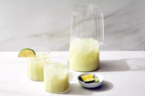 Brazilian Lemonade Is This Summer's Most Refreshing Drink Brazilian Lemonade Recipe, Creamy Lemonade, Nonalcoholic Drinks, Brazilian Lemonade, Lemon Juice Water, Lemonade Cocktail, Perfect Summer Drink, Lime Peel, Donna Hay