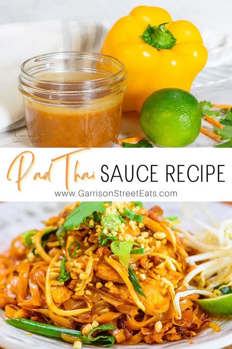 How to Make Pad Thai Sauce Recipe without Tamarind | ©GarrisonStreetEats | How to make | Pad Thai Sauce | Recipe | without Tamarind | with Peanut Butter | Easy | Peanut | Homemade Pad Thai Sauce | Pad Thai | Chicken | Sauce Recipe | Peanut Pad Thai | Thai Food Recipes | Fish Sauce | Spicy | Sriracha | Easy Thai Peanut Sauce | Thai Pasta Sauce | Peanut Sauce | Stir Fry | Noodles | Shrimp | Recipe Easy | Homemade Pad Thai | Spicy Pad Thai Recipe | No Tamarind | Better than Takeout | Satay Pad Thai Sauce Recipe Easy, Pad Thai Peanut Sauce, Pad Thai Sauce Recipe, Peanut Pad Thai, Peanut Sauce Thai, Spicy Pad Thai, Thai Sauce Recipe, Pad Thai Recipe Easy, Shrimp Recipe Easy