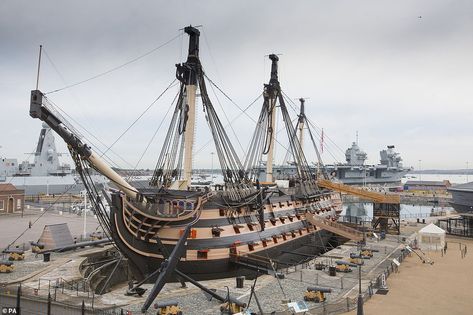 Victory Project, Portsmouth Harbour, Fire Suppression System, Old Sailing Ships, Hms Victory, British Military, 100th Anniversary, Tall Ships, Black Sea