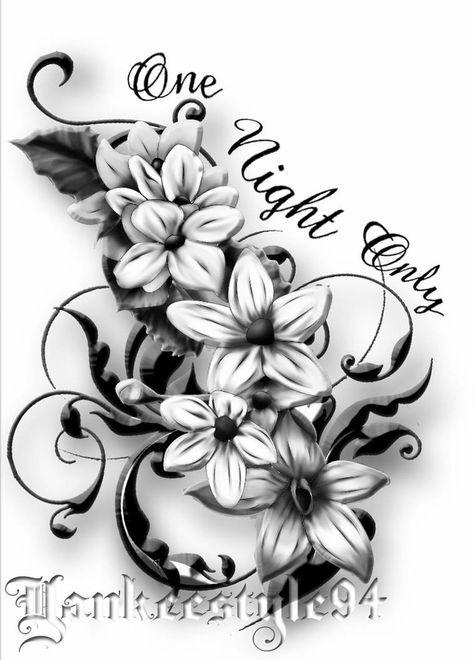 Jasmine Flower Drawing Tattoo, Jasmine Flower Drawing, Mt Tattoo, Flower Drawing Tattoo, Jasmine Flower Tattoo, Flashes Tattoo, Jasmine Tattoo, Larkspur Tattoo, Flower Tattoo On Side