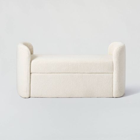 Sherpa Bench, Studio Mcgee Target, Plywood Frame, Bedroom Bench, Preppy Room, Studio Mcgee, Dream Room Inspiration, Room Makeover Inspiration, Upholstered Bench