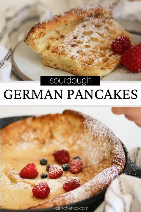 Sourdough Discard Dutch Baby Pancake, Sourdough Puff Pancake, Clever Carrot Sourdough Pancakes, Discard Dutch Baby, Sourdough Discard German Pancake, Dutch Baby Pancake Sourdough, Discarded Sourdough Pancakes, Sourdough Pancakes Recipe Discard, Sourdough Dutch Baby Pancake