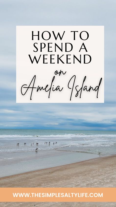 Why You Should Plan an Amelia Island Getaway • Explore Florida • The Simple Salty Life Amelia Island Florida Things To Do, Trip Planner App, Sisters Trip, Florida Lighthouses, Amelia Island Florida, Cumberland Island, Driftwood Beach, Fernandina Beach, Visit Florida