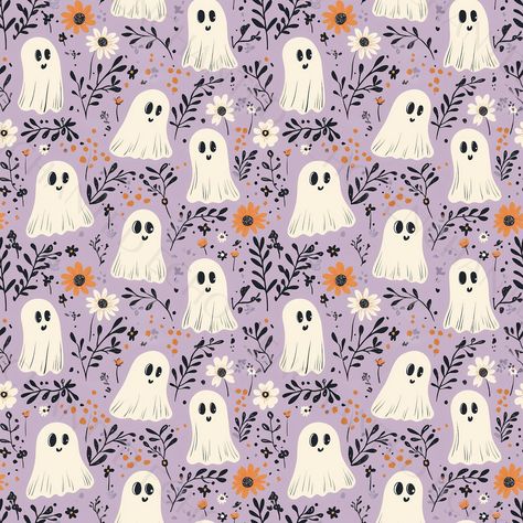 Seamless Halloween Wildflower Ghosts Pattern Cute Ghost Floral Seamless Pattern Spooky Boho Cottagecore JPG Pattern Halloween Flowers - Etsy Spooky Seamless Pattern, Spring Halloween Wallpaper, Floral Ghost Wallpaper, Pastel Ghost Wallpaper, Seamless Halloween Pattern, Lavender Halloween, Halloween Ghost Wallpaper, Cute Seamless Pattern, Floral Seamless Pattern