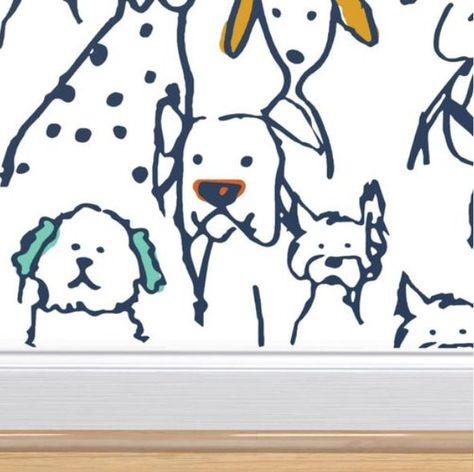 Dog Wallpaper Color Pop Doodle Dog Peel and Stick Removable Woven Wallpaper Backdrop Renter Friendly Wallpaper Animal Wallpaper - Etsy UK Renter Friendly Wallpaper, Protea Art, Doodle Dogs, Animal Fun, Dogs Cute, Doodle Dog, Natural Sisal, Grasscloth Wallpaper, Dog Wallpaper