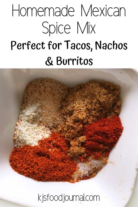 Nacho Seasoning, Burrito Meat Seasoning, Burrito Tacos, Taco Spice Recipe, Nacho Spice Mix Recipe, Nacho Meat Seasoning, Burrito Seasoning Mix Homemade, Seasoning For Nacho Meat, Mexican Seasoning Blend