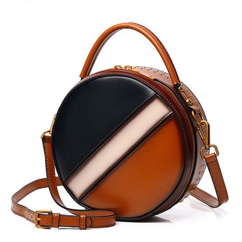 Leather Circle Bag, Circle Bags, Main Slot, Overview Design, Big Handbags, Round Purse, Circle Bag, Cheap Purses, Cute Handbags