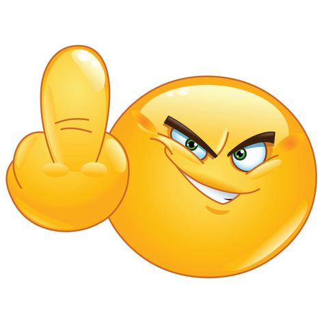 Sometimes there are no words! Send them the message loud and clear with the Middle Finger Smiley. Middle Finger Emoji, Faces Emoji, Emoticon Stickers, Emoticon Faces, Images Emoji, Emoticons Emojis, Emoji Symbols, Funny Emoji Faces, Animated Emoticons