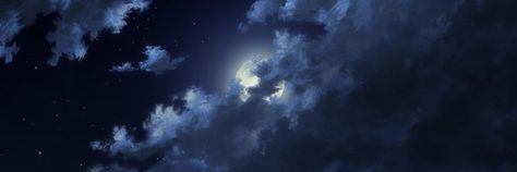 Night Sky Header Twitter, Night Header, Sky Header, Sky Twitter, Blue Twitter Header, Twitter Banners, Twitter Layout, Sky Anime, Cute Headers For Twitter