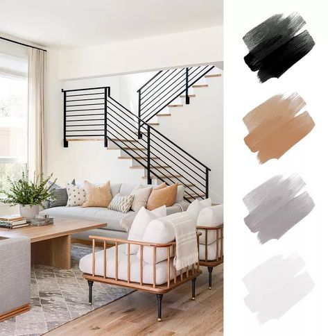 6 Designer-Approved Neutral Color Schemes To Try Ivory And Black Color Palette, Neutral Color Palettes, Black Color Palette, Serene Bedroom, Grey Color Scheme, Concept Board, Neutral Color Scheme, Neutral Design, Gray Design