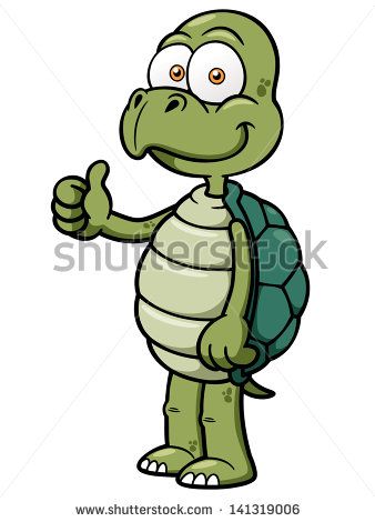 Vector illustration of Cartoon turtle - stock vector Turtle Drawing Cartoon, Cute Turtle Drawings, 3d Turtle, Sea Turtle Drawing, Turtle Cartoon, Freshwater Turtles, Clip Art Animals, Sea Turtle Decor, Turtle Top