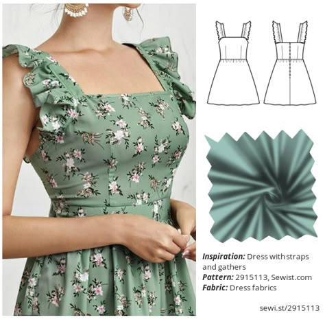 Sewing Dress Inspiration, How To Make Dress Patterns Tutorials, Summer Dresses Pattern Sewing, Dress Sewing Inspiration, Diy Dresses For Women Simple, Women Dress Patterns, Dress Sewing Designs, Sewing Pattern Design Free, Sew Summer Clothes