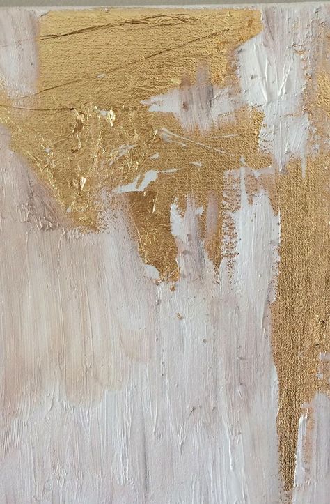 How To Make DIY Gold Leaf Abstract Art. LOVE this! Leaf Abstract Art, Painting With Gold, الفن الرقمي, Leaf Abstract, Abstract Painting Techniques, Gold Leaf Art, Soyut Sanat Tabloları, Gold Leaf Painting, Gold Aesthetic