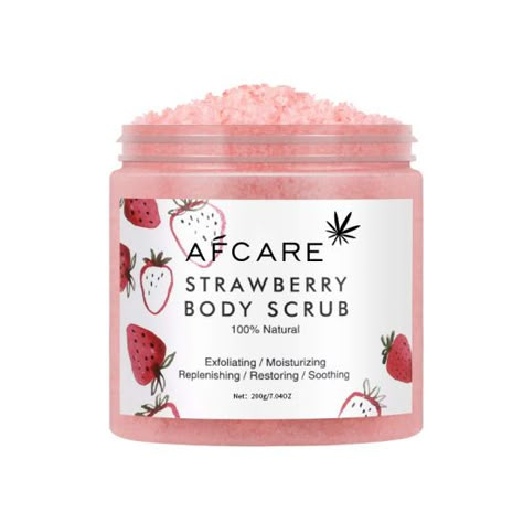 OEM Private Label Organic Dead Sea Salt Sweet Strawberry Exfoliating Body Scrub Moisturizing with Vegan Body Scrub - China Thai Body Scrub, Cream Body Scrub | Made-in-China.com Strawberry Body Scrub, Coconut Oil Scrub, Coconut Oil Body Scrub, Sea Salt Body Scrub, Sugar Scrub For Face, Salt Body Scrub, Fruit Scent, Dead Sea Salt, Exfoliating Body Scrub