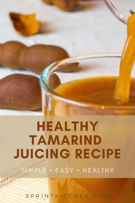 Try this refreshing natural Healthy Tamarind Juice. Its good for the body, super simple and easy to make. Like this post? Save this pin! #benefitsoftamarindjuice #tamarindjuice #sprintkitchen Tamarind Recipes, Banana Spinach Smoothie, Tamarind Candy, Juicing Recipe, Spinach Smoothie Recipes, Tamarind Juice, Banana Drinks, Juicing With A Blender, Homemade Juice