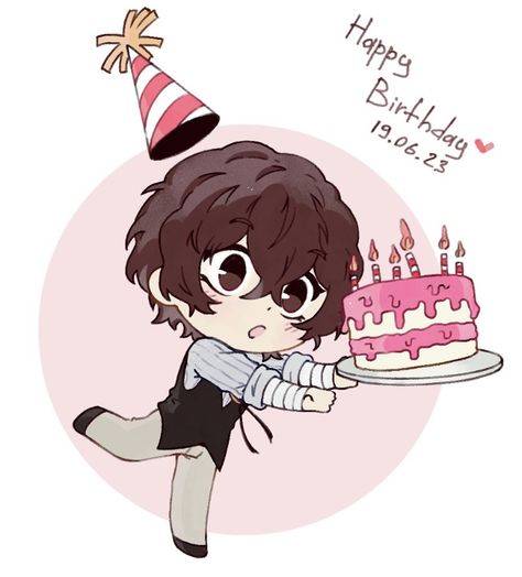 Bsd Dazai, Dazai Bungou Stray Dogs, Dazai Osamu, Stray Dogs Anime, Dog Drawing, Heaven's Official Blessing, Happy Birthday To You, Happy Birthday Cards, Bungo Stray Dogs