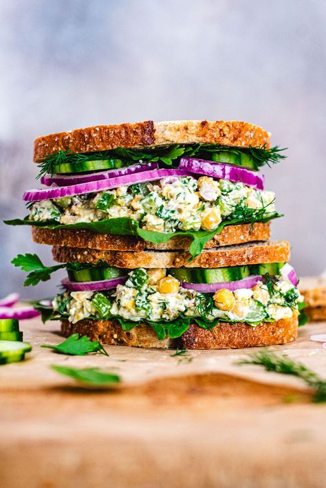 Smashed Chickpea Salad with Feta and Herbs - Host The Toast Smashed Chickpea Salad Sandwich, Smashed Chickpea Toast, Smashed Chickpea Sandwich, Chickpea Salad With Feta, Smashed Chickpea Salad, Smashed Chickpea, Insulin Resistant, Chickpea Sandwich, Cookout Sides