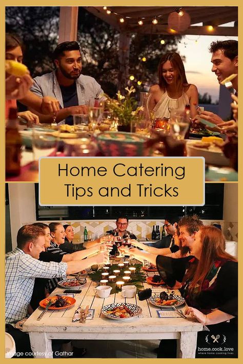 Planning a family get-together or a dinner party without working up a sweat in the kitchen? Uncover our top tips from the pros on how to get your home catering sorted without the stress. Plus a bonus list of great catering businesses in Australia and the US that can help you create impeccable and unforgettable parties and events without the hassle. Image courtesy of Gathar. How To Cater Your Own Party, Organise Home, Cheap Fall Decor, Home Catering, Old Home Remodel, Cheap Wall Decor, French Home Decor, Romantic Homes, Restaurant Kitchen