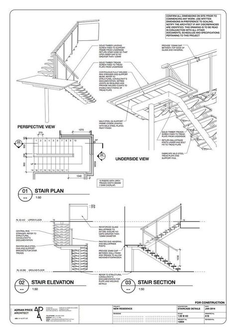 Stairs Details Section, Stair Detail Drawing Architecture, Stairs Plan Drawing, Staircase Detail Drawing, Steel Staircase Detail, Stairs Section, Stair Detail Drawing, Stairs Detail, Staircase Detail