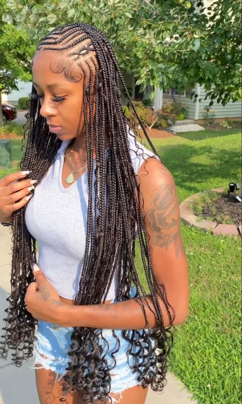 #tribalbraids Nigerian Hairstyles Braids, Braids For Teens, Nigerian Hairstyles, Lemonade Braids Hairstyles, Short Box Braids Hairstyles, Braided Hairstyles For Black Women Cornrows, Sleek Ponytail Hairstyles, Feed In Braids Hairstyles, Goddess Braids Hairstyles