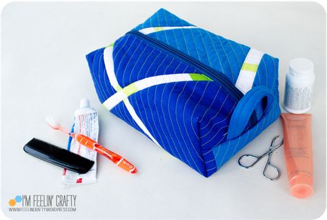 The 1-Hour Dopp Kit – Dopp Bag Pattern Free, Dopp Bag, Bag Pattern Free, Dopp Kit, Zip Pouch, Pouch Bag, The Window, It Takes, Diy Kits