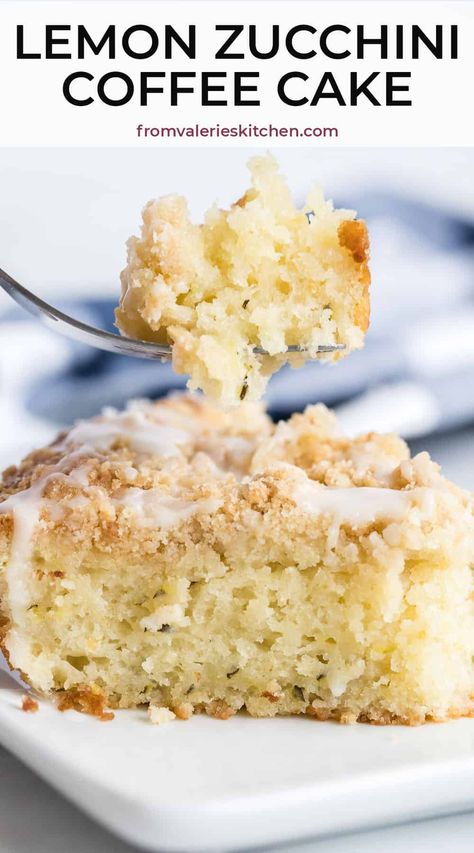 Zucchini Coffee Cake, Zucchini Desserts, Zucchini Recipes Dessert, Lemon Zucchini, Chocolate Zucchini Cake, Zucchini Cake, Zucchini Bread Recipes, Shredded Zucchini, Coffee Cake Recipes