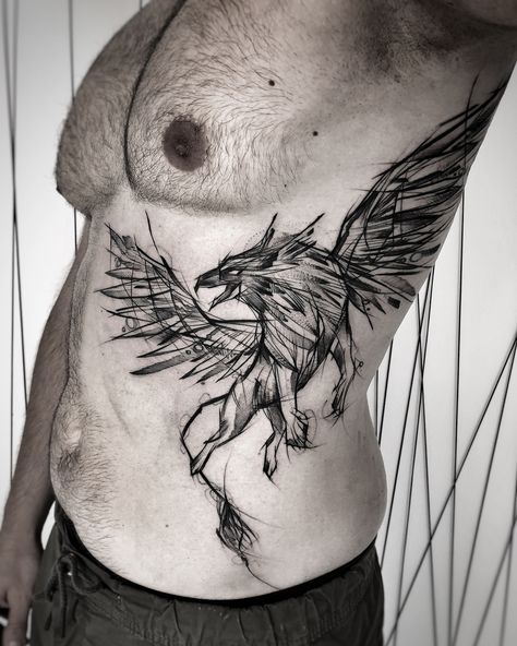 Griffon Tattoo, Gryphon Tattoo, Simbols Tattoo, Griffin Tattoo, Alas Tattoo, Hp Tattoo, Sketch Style Tattoos, Kunst Tattoos, Chest Piece Tattoos