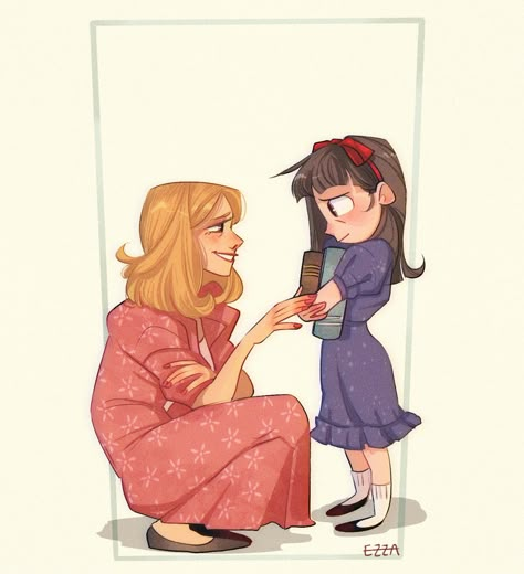 Art by @ezzakennebba on Tumblr Matilda Fanart, Miss Honey Aesthetic, Matilda Miss Honey, Matilda Aesthetic, Matilda Art, Miss Honey Matilda, Mom Characters, Miss Honey, Adoptive Mom