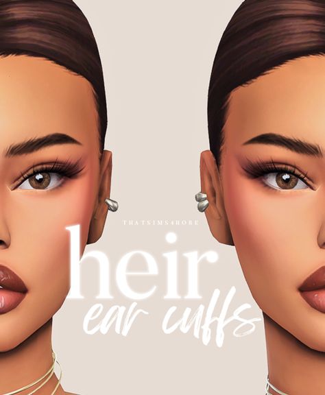 Ear Cc Sims 4, Sims 4 Accessories Cc Patreon, Sims Cc Accessories, Sims Aesthetic, Sims 4 Couple Poses, Female Sims, Cc Packs, Sims 4 Piercings, Sims Inspiration