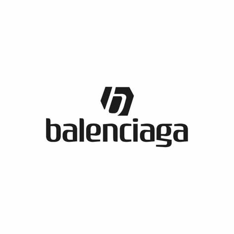 Balenciaga Logo Art, Balenciaga Logo Design, Simple Leg Tattoos, Balenciaga Design, Pop Art Comic Girl, Logo Archive, Black And White Lion, Nana T Shirts, T Shirt Logo Design