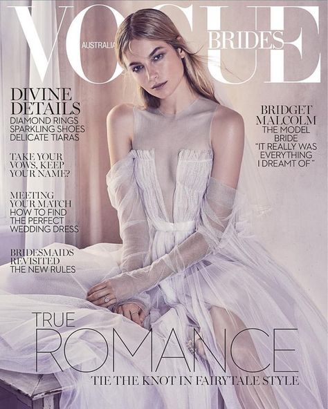 Bridget Malcom for Vogue Brides Australia. Photographed by Nicole Bentley. Bridal Magazine Cover, Vogue Bride, Fashion Editorial Layout, Fashion Magazine Layout, Cover Magazine, Vogue Magazine Covers, Magazine Vogue, Vogue Wedding, Dresses Australia