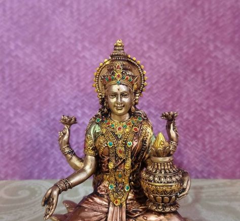 Check out this item in my Etsy shop https://www.etsy.com/uk/listing/1160771854/lakshmi-statue-7goddess-lakshmi-idol-on Lakshmi Sculpture, Goddess Figurines, Vishnu Laxmi, Laxmi Idol, Lakshmi Idol, Lakshmi Statue, Saraswati Statue, Goddess Laxmi, Temple Decor