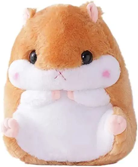 Fluffy Hamster, Brown Hamster, Hamster Plush, Xmas Gifts For Kids, Hugging Pillow, Hamster Toys, Cute Hamsters, Kawaii Plush, Kawaii Plushies