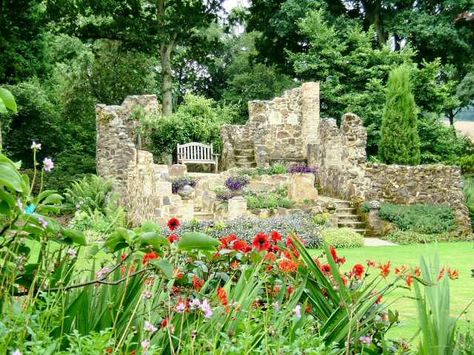 The Tower Ruins | Garden Ruins | Pinterest | Gardens, Ruins and ... Ruins Garden, Garden Ruins, Greenhouses Ideas, Wine Bottle Garden, Garden Folly, Inspiring Gardens, Nashville Indiana, Lost Garden, Pinterest Garden