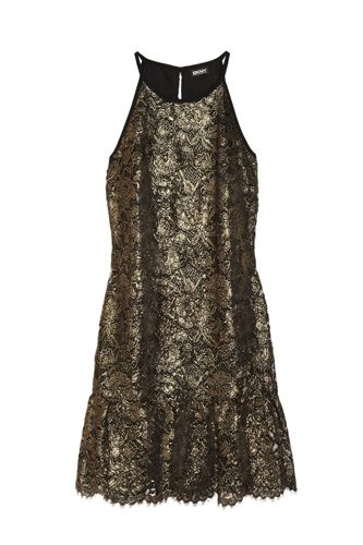 Gold lace dress by DKNY Constellation Dress, Gold Lace Dresses, Golden Dress, Nye Outfits, Eve Dresses, Date Dresses, New Years Eve Dresses, Date Night Dresses, Gold Dress