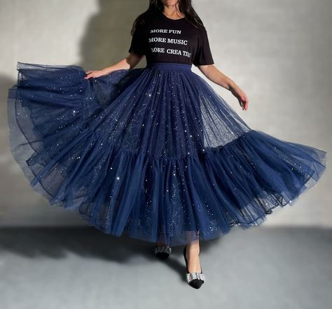 Blue Sequined Skirt,women's A-line Stretch High Waist Skirt, Retro Versatile Black Dress, Party Skirt,holiday Skirt Women,custom Tulle Skirt - Etsy Australia Holiday Skirt Women, Sheer Skirt Outfit, Custom Tulle Skirt, Blue Tulle Skirt, Holiday Skirt, Sequined Skirt, Tulle Skirt Black, Holiday Skirts, Christmas Skirt