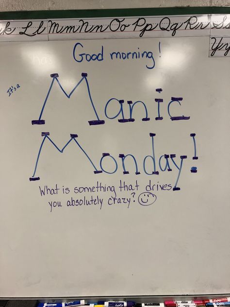 What is something that drives you absolutely crazy! Monday Bell Ringer, Monday Board Prompts, Monday Whiteboard Question, Monday Writing Prompts, Monday Question Of The Day, Things To Write On A White Board, Monday Whiteboard Message, Monday Whiteboard Prompt, Monday Whiteboard