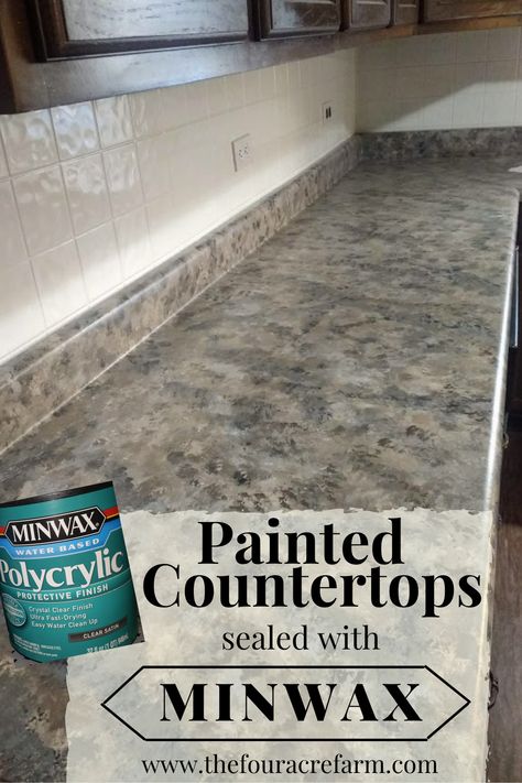 Painted Counters, Paint Laminate Countertops, Painting Bathroom Countertops, Paint Countertops, Painted Countertops, How To Paint Laminate, Painting Laminate Countertops, Painting Kitchen Countertops, Kitchen Cabinet Inspiration