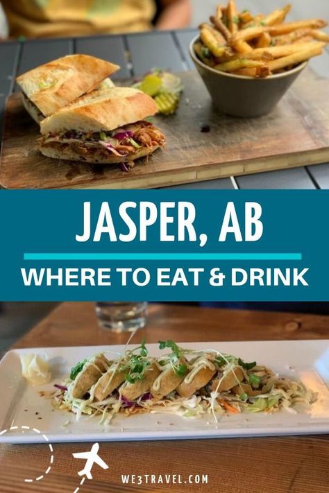 Where to eat in Jasper National Park in Alberta, Canada for breakfast, lunch, and dinner including our favorite restaurants. #jasper #alberta #jaspernationalpark What To Do In Jasper Alberta, Jasper Canada Summer, Canada Restaurants, Jasper Alberta Photography, Alberta Canada Travel, Canmore Alberta Restaurants, Jasper Canada, Jasper National Park Canada, Jasper Alberta