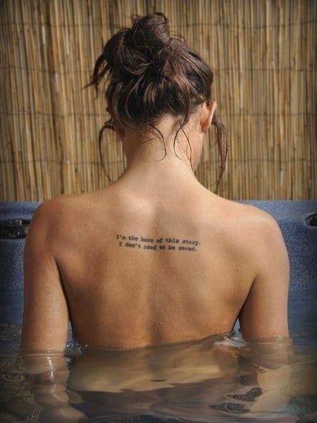 Beautiful Back Tattoos, Font Tato, 42 Tattoo, Cool Back Tattoos, Tattoo Quotes About Life, Helix Nebula, Girl Back Tattoos, Meaningful Tattoos For Women, Small Meaningful Tattoos