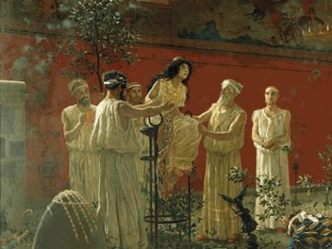 The Oracle at Delphi - John William Goddard Women In Ancient Greece, Oracle Of Delphi, The Oracle, Ancient Origins, Fortune Teller, Greek Myths, Arte Popular, Ancient Rome, Ancient Civilizations