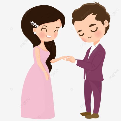 Ring Ceremony Background, Indian Wedding Doodle, Engegment Pose, Wedding Ring Cartoon, Indian Wedding Clipart, Engagement Clipart, Engagement Stickers, Wedding Doodles, Groom Cartoon