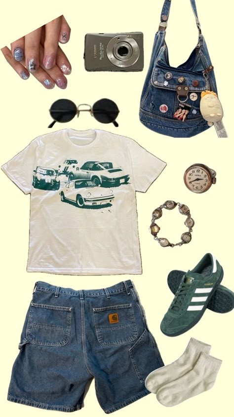 #outfitinspo #summer #coolgirl #aesthetic Summer Camp Outfits, Fashion Layout, Chic Fall Outfits, Swaggy Outfits, Cute Simple Outfits, Cute Summer Outfits, College Outfits, Summer Camp, Comfy Outfits