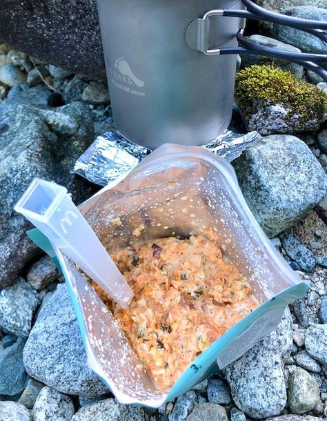 This casserole is one of my favourite keto meals, so I figured why not make a dehydrated backpacker version of it. It is so full of flavour and fat, leaving you feeling entirely satisfied after your meal, so you can just enjoy the glow of a full belly and a warm fire after a long day of hiking. Military Camp Food, High Protein Backpacking Food, Dehydrated Meals For Backpacking, Military Food In The Camp, Popper Casserole, Military Food, Cashew Cheese Recipe, Vegan Cashew Cheese, Army Usa