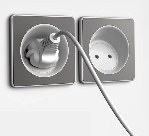 ∠33 ˚ outlet – Socket Plug Design by Sungmin Hong, Yubin Choi, Yun Kim, Mi Jang and Seokgyu Hwang Cat Bakery, Yanko Design, Prop Design, Plug Socket, Electrical Outlets, Objects Design, Magazine Design, Industrial Design, Wall Design