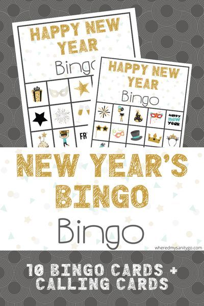 It's here! The most requested bingo game of the year, the free printable New Years bingo game! A great way to ring in the new year with the kids, this fun New Year's bingo game New Years Eve Bingo, New Years Bingo, Bingo Patterns, Bingo Games For Kids, Kids New Years Eve, New Year's Eve Activities, Bingo For Kids, Printable Games For Kids, Winter Activities For Kids