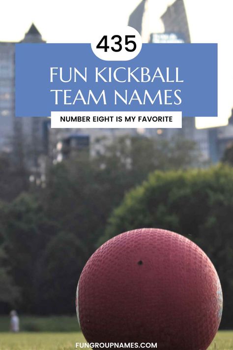 Explore over 435 kickball team names to find the perfect fit for your squad's spirit and style! Kickball Team Names, Team Theme, Cute Names, Team Spirit, Team Names, Party Themes, How To Memorize Things