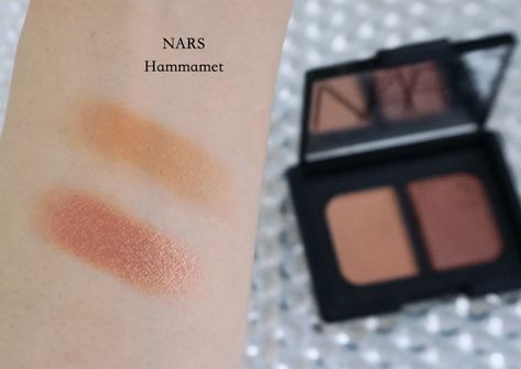 NARS Duo Eyeshadow Hammamet | Lenallure Nars Duo Eyeshadow, Nars Laguna, Warm Eyeshadow, Nars Eyeshadow, Good Excuses, Colorful Eyeshadow, Colored Contacts, Green Eyes, Nars