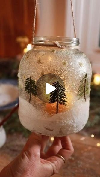 𝙁𝙡𝙤𝙬 𝙗𝙮 𝙇𝙖𝙧𝙖 on Instagram: "Transform a Pickle Jar into Festive Home Decor! 🫙🌲| 💫 Add cozy lighting to your home with this DIY project perfect for coffee tables, kitchen counters, or entryways. 

🎥Video Credits @northwoodsfolk 

Materials listed in the caption 👇🏽

#repurpose #upcycle #upcycling #reuse #decor #winter #lantern #candle #warm #lighting #festive #inter #boho #greenery #driedflowers #flowers #pressed #plants #bohochic #bohovibes #christmas #evergreen #snow #bohemian #décor" Candle Jar Upcycle, Pickle Jar Crafts, Upcycled Candle Jars, Dresses To Prom, White House Christmas Decorations, Winter Lantern, Pressed Plants, Christmas Arts, Cozy Lighting